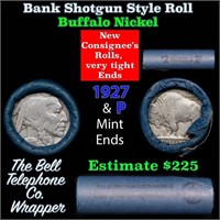 Buffalo Nickel Shotgun Roll in Old Bank Style 'Bel