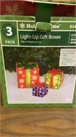 Lighted gift boxes