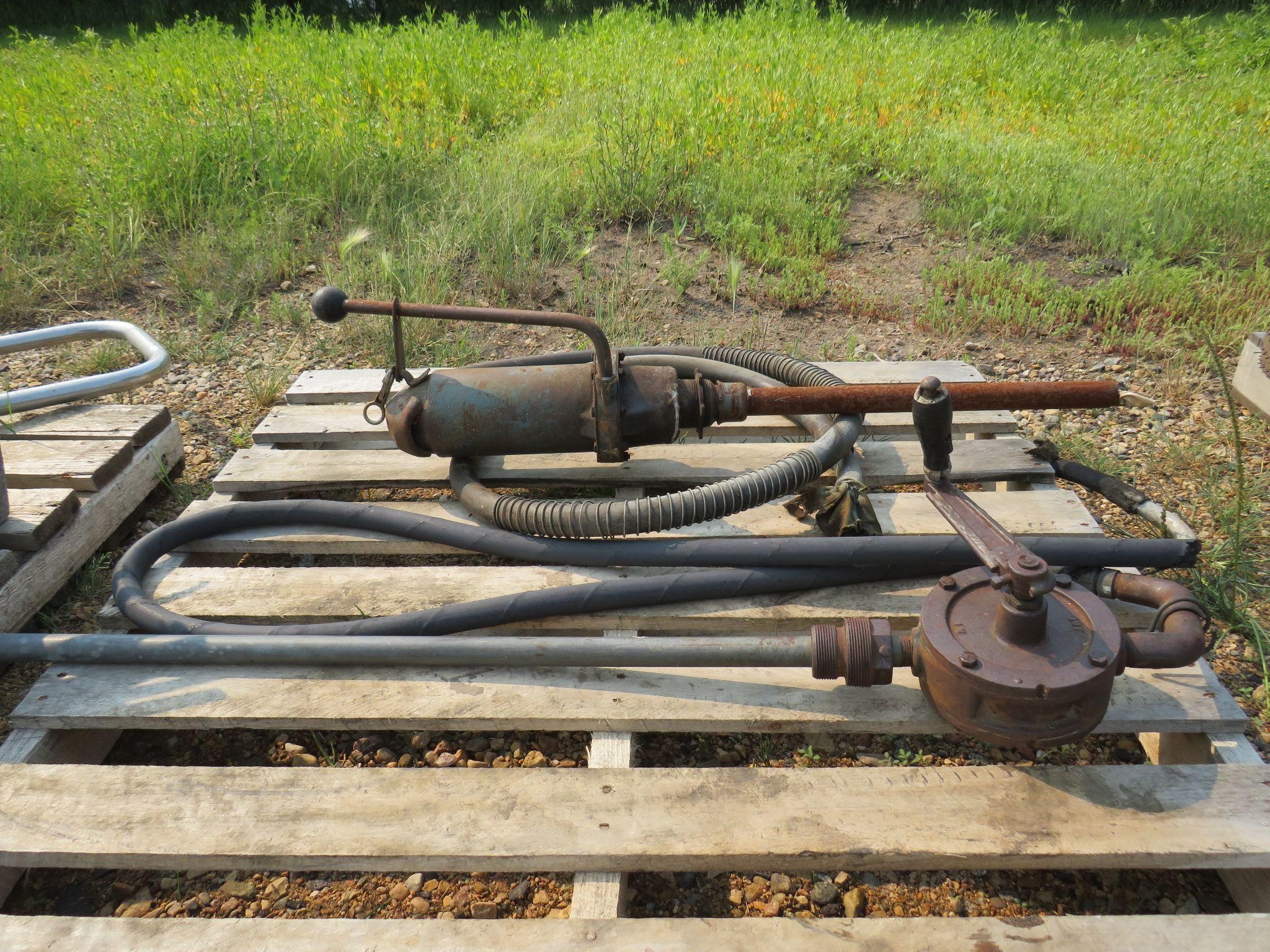 PAIR OF BARREL PUMPS