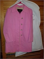 Coach Pink Trench Coat - Size XS