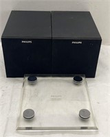 Philips Speakers 6x6x9 & Acrylic Glass Base
