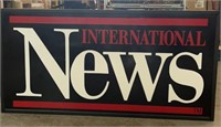 International News LED Sign  48x24x5in