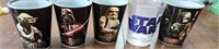 Set of 5 VTG Star Wars Shot Glassed