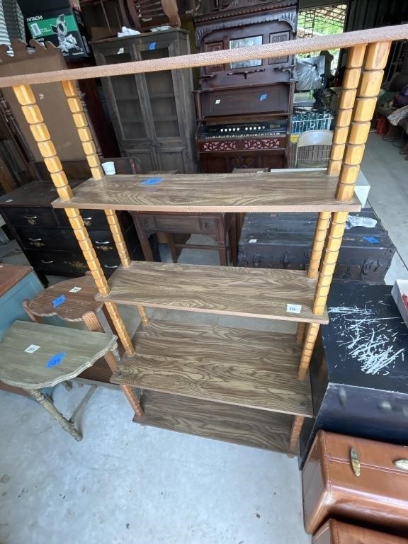 Wooden shelf stand 4’ 11 1/2” x 2’ 8”