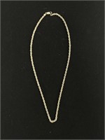 Sterling silver chain necklace 19.5 in 17.8g