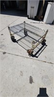 single tier rack with castors