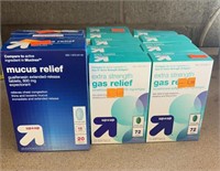 Up&Up Gas Relief (9) and Muscus Relief (2)