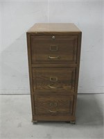 29"x 14"x 43" Wood File Cabinet