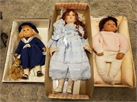 3 Ceramic Dolls