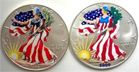 1999 2000 Silver Eagle Colorized