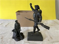 WWI Soldier Pot Metal & “Spirit of the Doughboy”