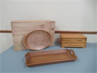 Wooden Boxes, Trays/Plateaux, boîtes en bois