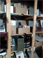 Large amount of Wood boxes, tools and hardware,