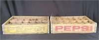 2  Vtg Pepsi Wood Crates