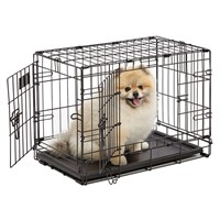 $47 Folding Dog Crate(X-Small, Black)