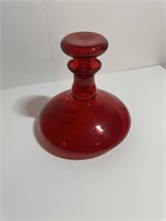 Red glass Decanter