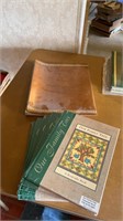 5 our family tree keepsake books and a empty crap