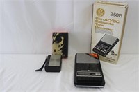 GE Solid State Radio & GE Cassette Tape Recorder