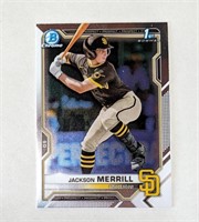 2021 Jackson Merrill 1st Bowman Draft Chrome Card