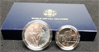 1994-D 2 Coin World Cup Coin Set Unc w/