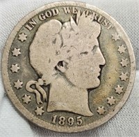 1895-O Barber Half Dollar VG