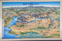 Laminated Unique Media New York City Map