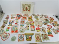 Large Lot of Vintage Valentines Cards