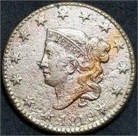 1819 US Large Cent, AU Details w/Light Porosity