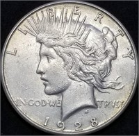 1927-S Peace Silver Dollar, Better Date, Nice