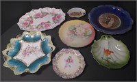 Lot of 7 Decorative Porcelain Plates