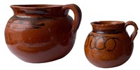 Antique Redware Mugs
