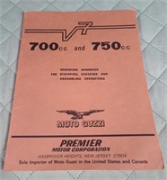 Moto Guzzi 700cc and 750cc Operating Handbook