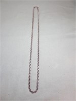 Heavy Sterling Rope Necklace, 25.8g