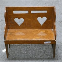 Wooden Childs Doll Bench