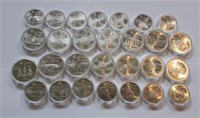 1976 Canadian Montreal Olympic Games Set 28 Coins