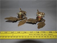 Pair of  Brass Candle Holders