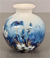 R.S. Prussia cobalt decorated floral vase - 3"