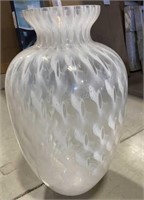 Murano Glass Vase 10"d x 21" MSRP $300