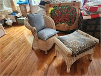 Chair & Ottoman- pier 1 Jamaica Collection