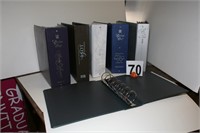 6 Large ring binders (stationery albums), 14" x