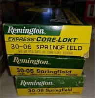 Shells Remington 30-06 Springfield 3 boxes