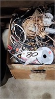 Box of Asst Wire, Shrink Tubing, Coax etc