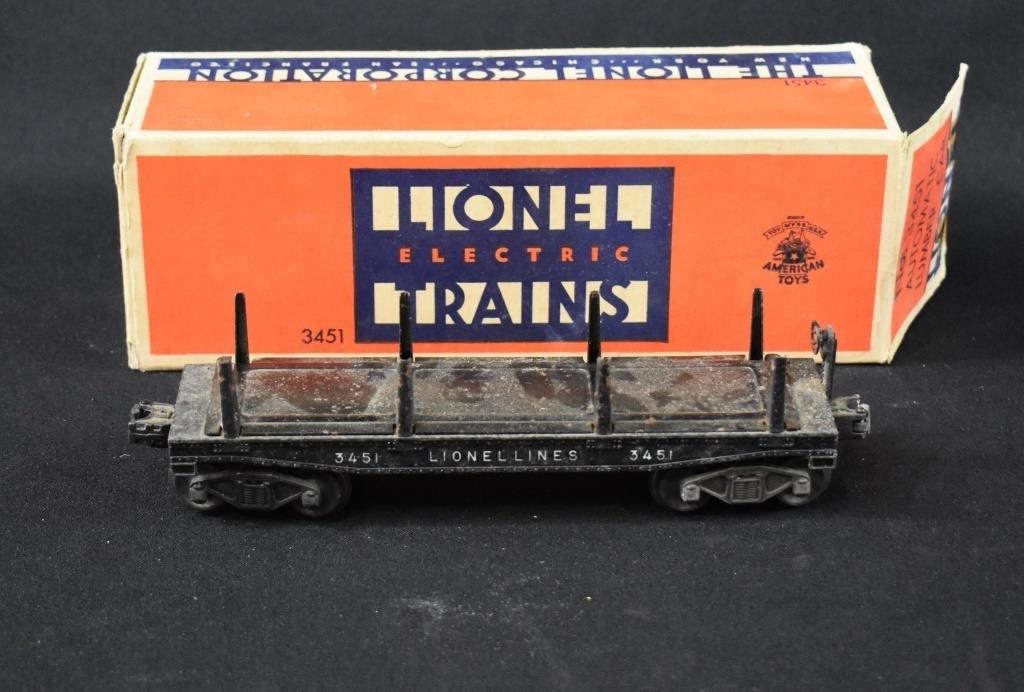 Lionel Train #3451 Automatic Lumber Car in Box