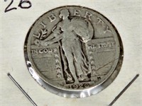 1926 Silver Standing Liberty Quarter Coin