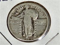 1925 Siilver Standing Liberty Quarter Coin