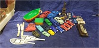 Tray Of Assorted Vintage Plastic Toys & More