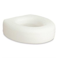 Portable Raised Toilet Seat  White  4 in