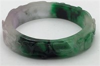 Jade Multicolored Bangle Bracelet