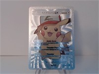 Pokemon Card Rare Silver Ash Pikachu EX
