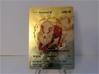 Pokemon Card Rare Gold Arcanine V
